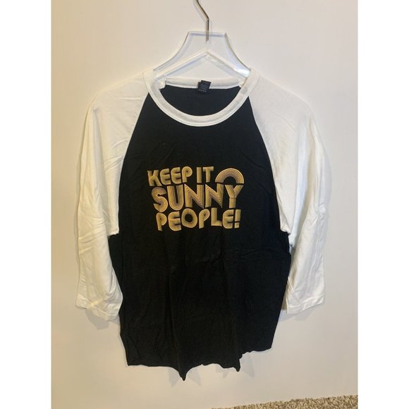 Tultex Other - Keep It Sunny People Men’s M Raglan Sunny Delight Baseball 3/4 Sleeve T Shirt
